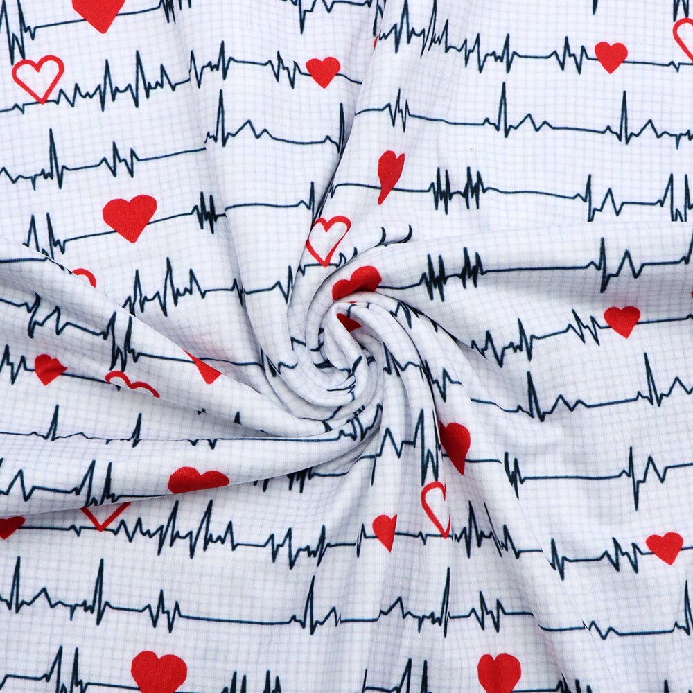 Nurse Double Brushed Poly Knit Fabric For Patchwork Tissue Sewing Quilting Needlework Material DIY Handmade Dress,1Yc16036: 1104750