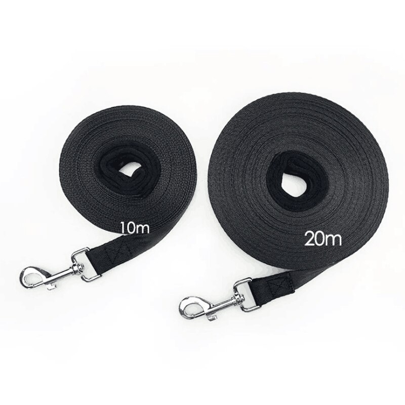 Correa para mascotas para perros azul negro Nylon 20 metros 10 metros entrenamiento, perro Correa caminar perro Correa tamaño seleccionable de seguridad al aire libre