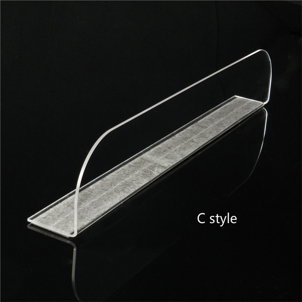 Convenience Retail Shop Smoke Acrylic Sign Rack Supermarket Partition Plate with Magnetic 2pcs