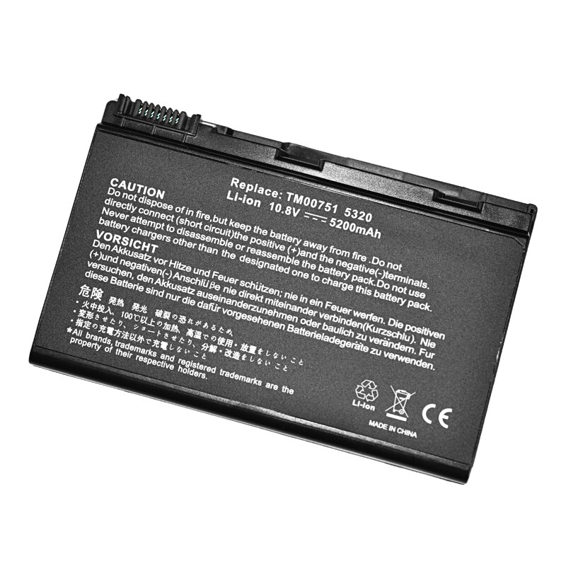 Laptop Battery For Acer Extensa 5220 5235 5620 5630 7620 For TravelMate 5320 5520 5720 5730 7720 7520 TM00741 TM00751 GRAPE32