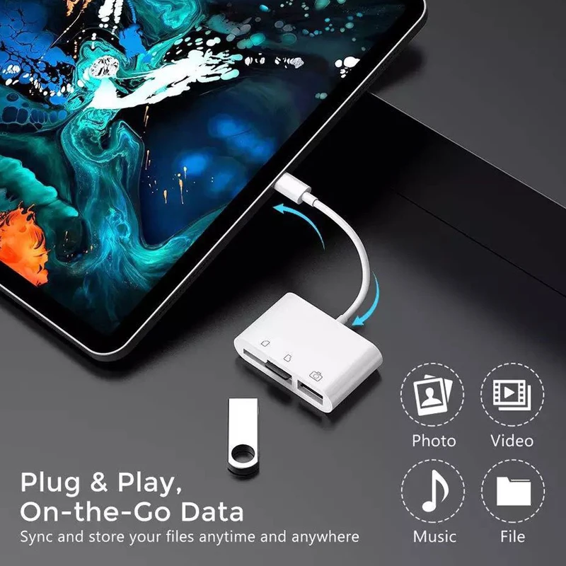 Type-C Adapter TF CF SD Geheugenkaartlezer OTG Schrijver Compact Flash USB-C Voor IPad Pro Huawei Voor Macbook USB Type C Kaartlezer