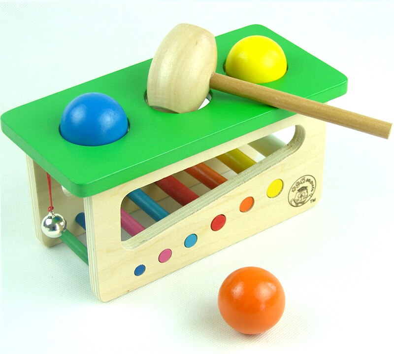 [Lustige] Baby Holz Klang klopfen Ball Schlagzeug schlagen und Instrumente Hämmern und Stampfen Rolle Bank musik spielzeug freundlicher