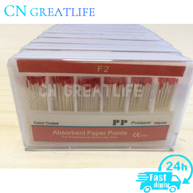 10 Box Dental Absorbent Paper Points for Files Root Cancel Endodontics Absorption F1 F2 F3