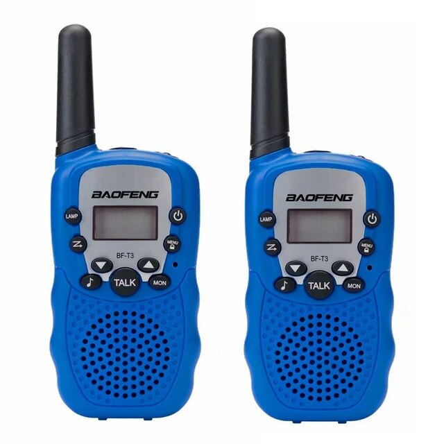 BAOFENG 2 In 1 Pack PMR446 3Km UHF Radio For Kids Walkie Talkies BF T3: Blue