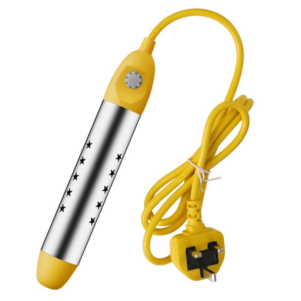 2500W 1.5 Meters Line Stainless Steel Immersion Heater Heating Rod Automatic Power-Off Water Boiler Tool: UK plug