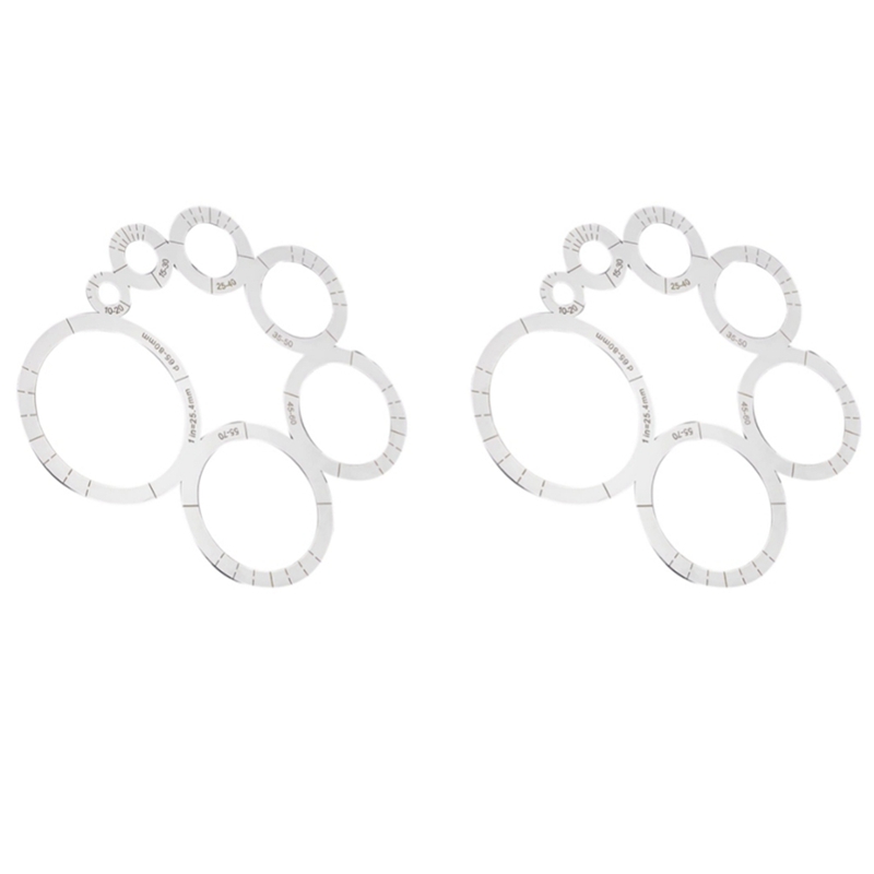 Leer Snijden Gereedschap Hoek Snijden Heerser Metalen Cirkel Sjabloon Leather Corner Punch Ronde Lederen Hoek Snijden 2Pcs: Default Title