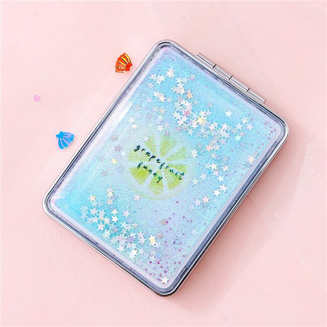 Pocket Mirror Makeup Compact Hand Mirror mini Small Mirror Portable Mirror Compact Cosmetic espejos de bolsillo mujer spiegel: 2