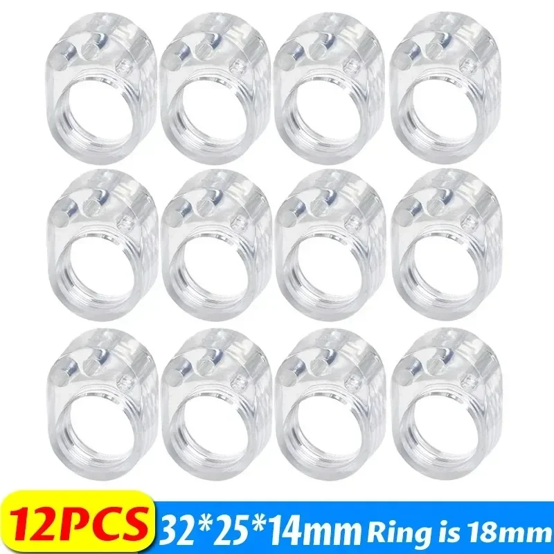1/12PCS Deur Stopt Siliconen Deurklink Buffer Muurbescherming Deurknop Bumper Meubels Beschermd Valblokken Schokbestendige ringen: Oranje