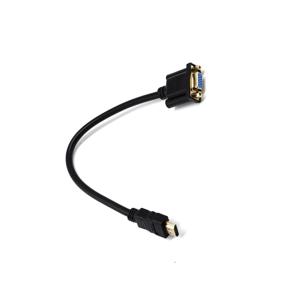 1Pc Male To VGA D-SUB 15 pins Female Video AV Adapter Extension Cable For Signal Transmission HDTV Set-top No Chip Inside