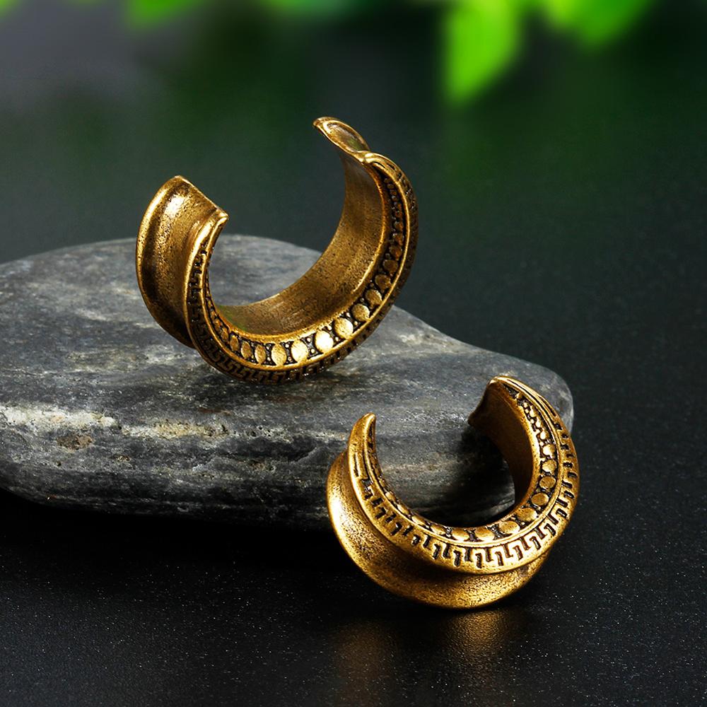 KUBOOZ cuivre oreille jauges bouchons et Tunnels pour oreilles Piercing anneau extenseur civières corps Piercing bijoux