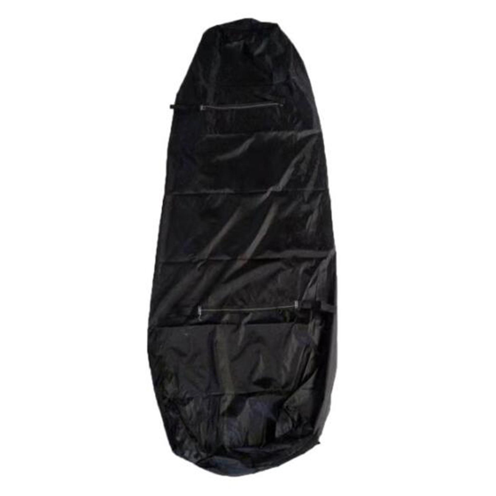 Disposable Body Bag Stretcher Waterproof Portable Oxford Cloth Black with Zipper Heavy Duty for Camping Sleeping Hiking Outdoor