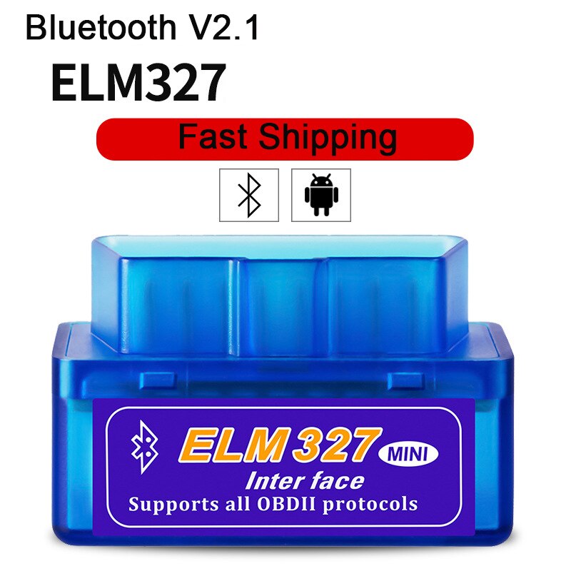 ELM327 OBD2 Scanner Bluetooth Mini ELM327 Bluetooth OBD2 Auto Detector 2.1 Enkele Pcb Code Reader Car Diagnostic Tool Automotivo