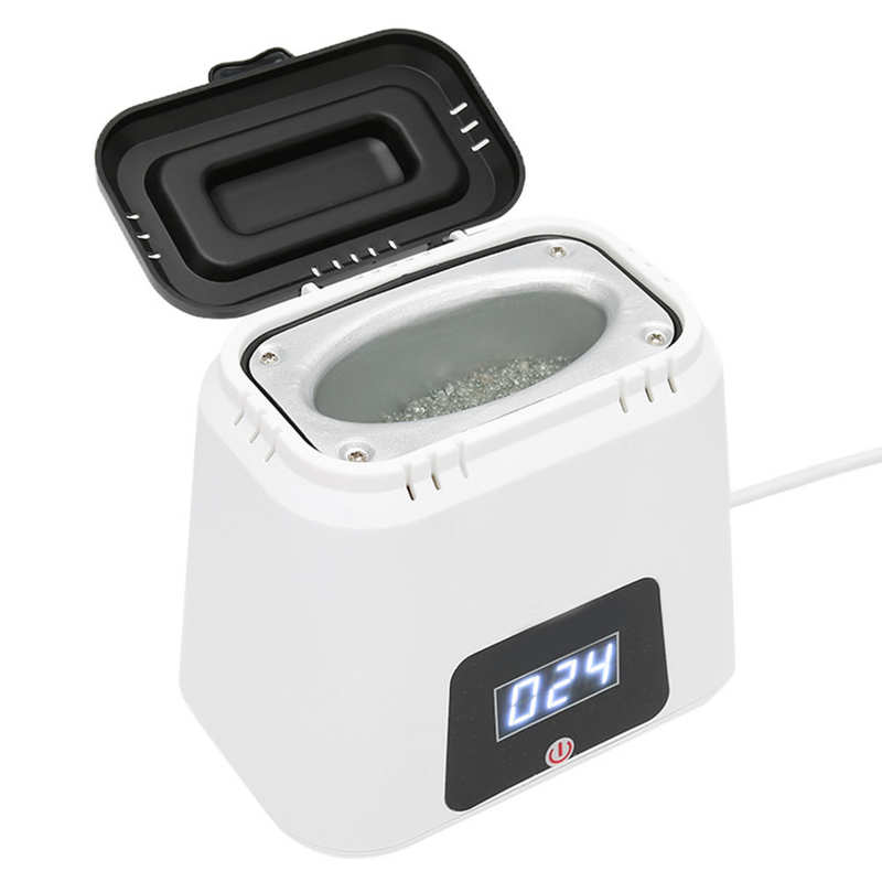 Macchina per la pulizia ad ultrasuoni strumenti per unghie macchina per la pulizia bianca strumenti per manicure ad alta temperatura scatola per la pulizia strumenti per chiodo arte