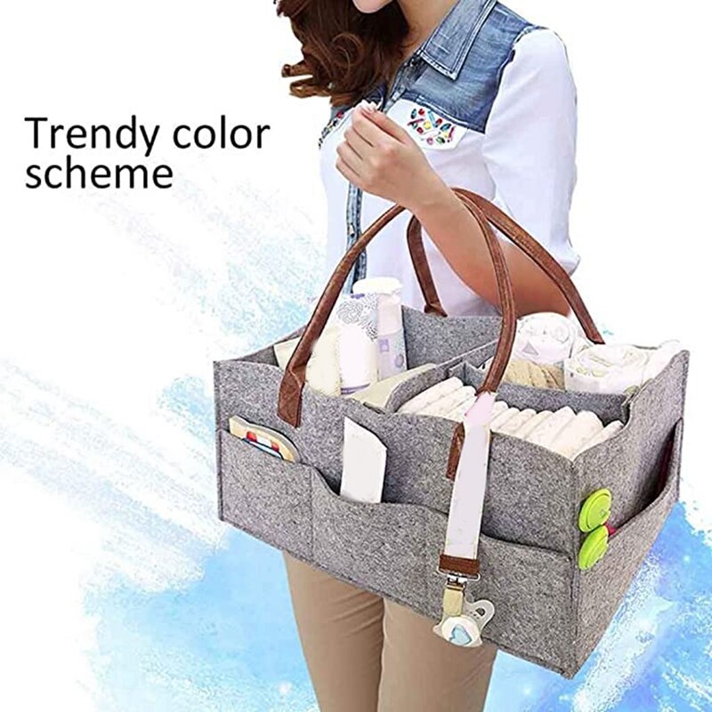 Fühlte Windel Tasche sterben Gute Baby Windel Caddie-Kindergarten Lagerung Behälter und Auto Organizer für Windeln: Default Title