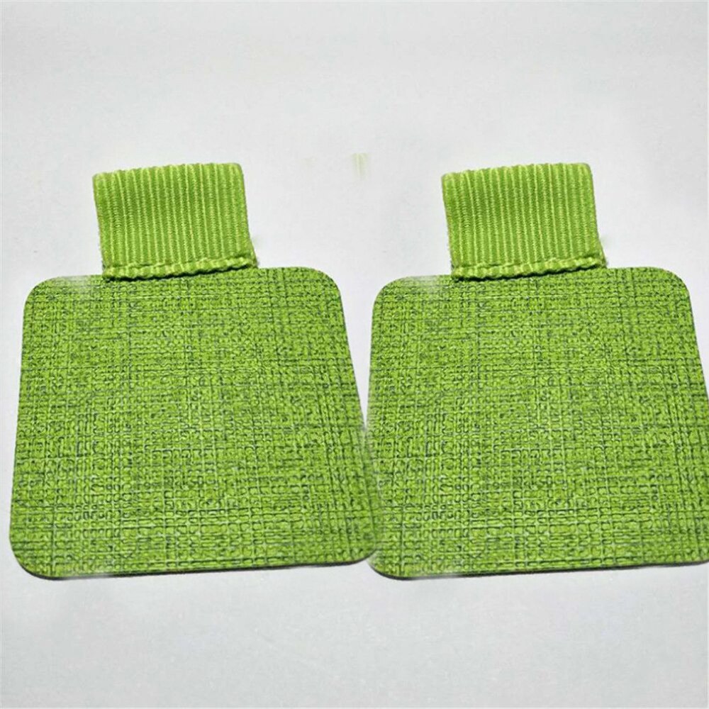 Porte-crayon en cuir PU auto-adhésif, 2 pièces, boucle élastique, pince à crayon, organisateur de papeterie pour carnet de notes, Journal planificateurs: D-2pcs light green