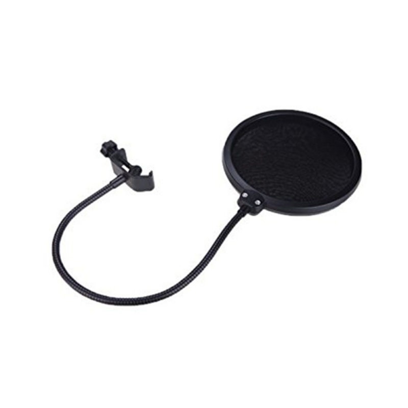 Double Layer Studio Mic del Microfono Vento Schermo Pop Filter/Girevole Mount/Maschera Evitato Per Parlare di Registrazione In Studio di Nuovo di modo