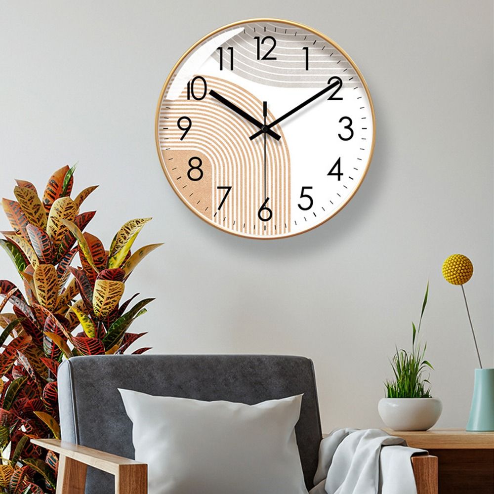 Relógio mudo 10/12/14 Polegada relógio de parede pendurado estilo nórdico simples pendurado relógio de parede silencioso não-ticking sala de estar