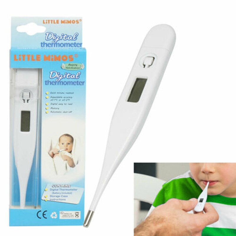 Digital LCD Display Thermometer Mini Household Thermometer Waterproof Oral Axillary Body Temperature Measurement