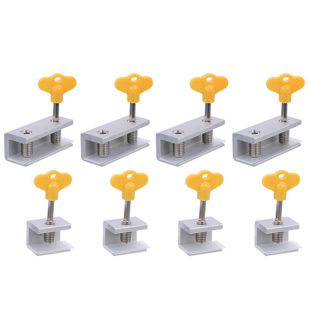 8Pcs Verstelbare Schuifraam Sloten Aluminium Raam Sloten Met Sleutel