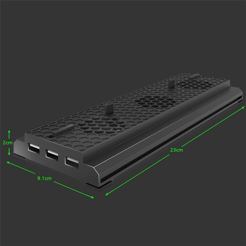 Newest Vertical Stand With Cooling Fan For Xbox One X, Console Holder Cooler With 3 Usb Ports For Xbox One X Console