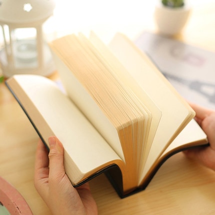 Super tyk retro gylden kant blank notesbog drømmestempling blød notesblok stort maleri skriv dagbog brevpapir dagbog