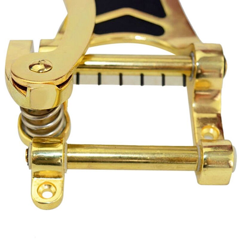 Gouden Tremolo Vibrato Brug Staartstuk Hollow Body Archtop Voor Les Paul Gitaar