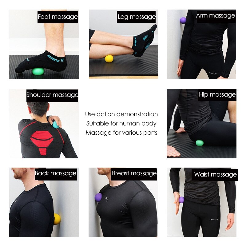 Ksone lacrosse-massageball – tragbarer fitness-massageball – muskelmassagerolle – weicher entspannungs-massageball