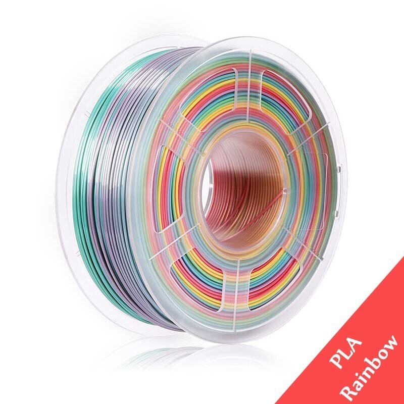 Enotepad Schwarz SEIDE Filament 3D drucker Filament 1,75mm verwicklung freies Toleranz +/-0,02mm 100% keine blase mit: PLA Rainbow