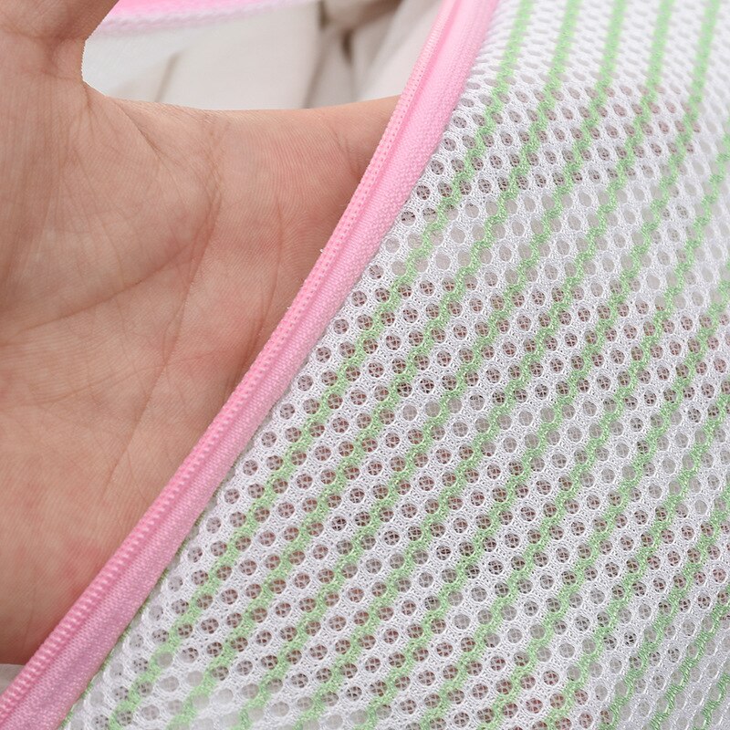 Mesh cylinder vaskepose lynlås vaskeposer vask hjemmebrug mesh tøj undertøj organisator vaskepose badetilbehør