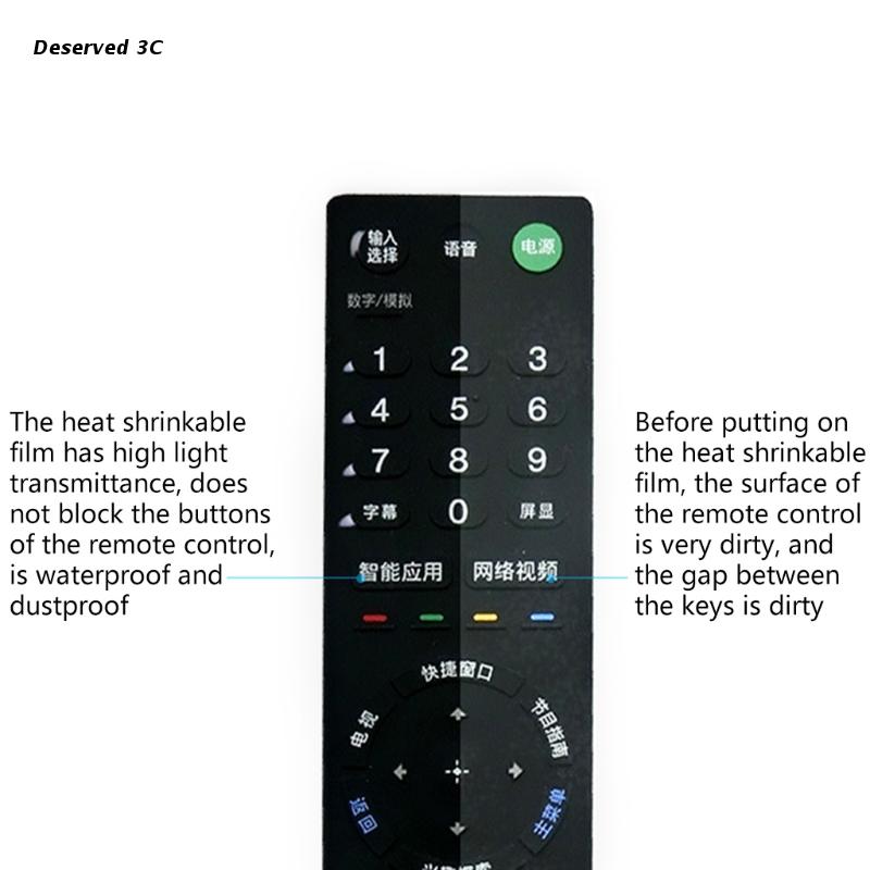 10 Stuks Krimpfolie Zakken Anti-Dust Voor Airconditioning Video Tv Afstandsbedieningen