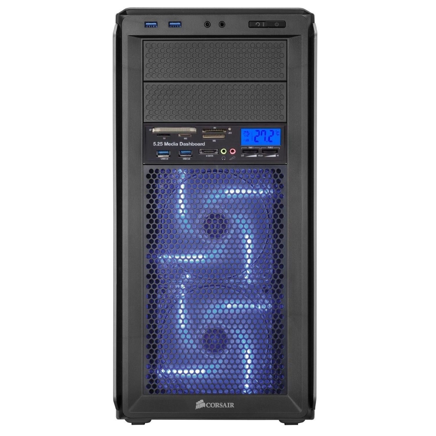 Panel multimedia multifuncional para ordenador, Panel frontal de 5,25 pulgadas con SATA/eSATA, USB 2,0/USB 3,0, micrófono/auriculares, Audio Po