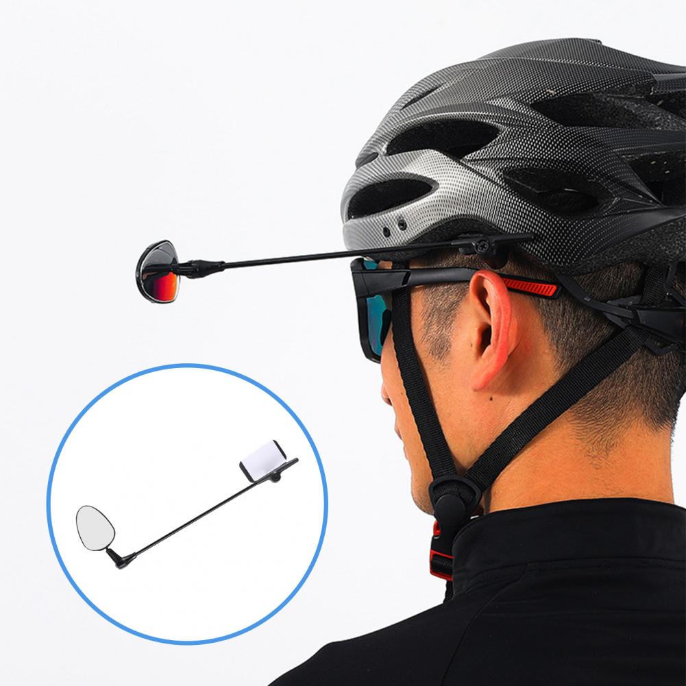 Foldable High Hardness Bike Helmet Mounted Rear-view Mirror for Road Bike