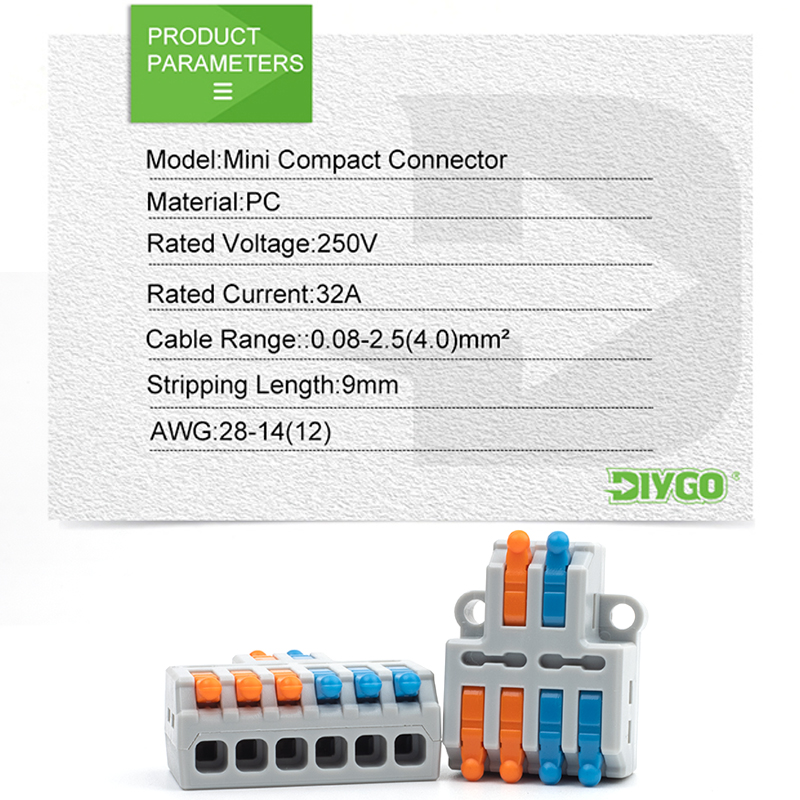 5 STKS Snelle Draad Connector Push-in Elektrische Klemmenblok Universele Splicing Bedrading Kabel Connectors Voor Kabel Verbinding SPL ﻿