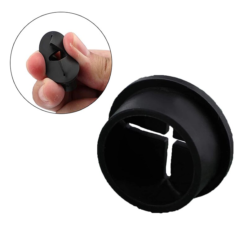 5pcs Desk Cord Grommet, Flexible Silicone Cable Hole Cover, Wire Organizer, Cable Pass Through, Round Gasket White