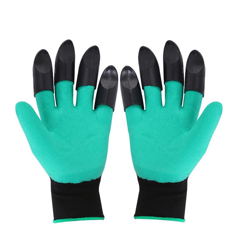 Guantes de jardín con garras, manoplas de goma de plástico ABS para jardinería, excavación, plantación, producto duradero para el hogar, 1 par: 06 8 Claws