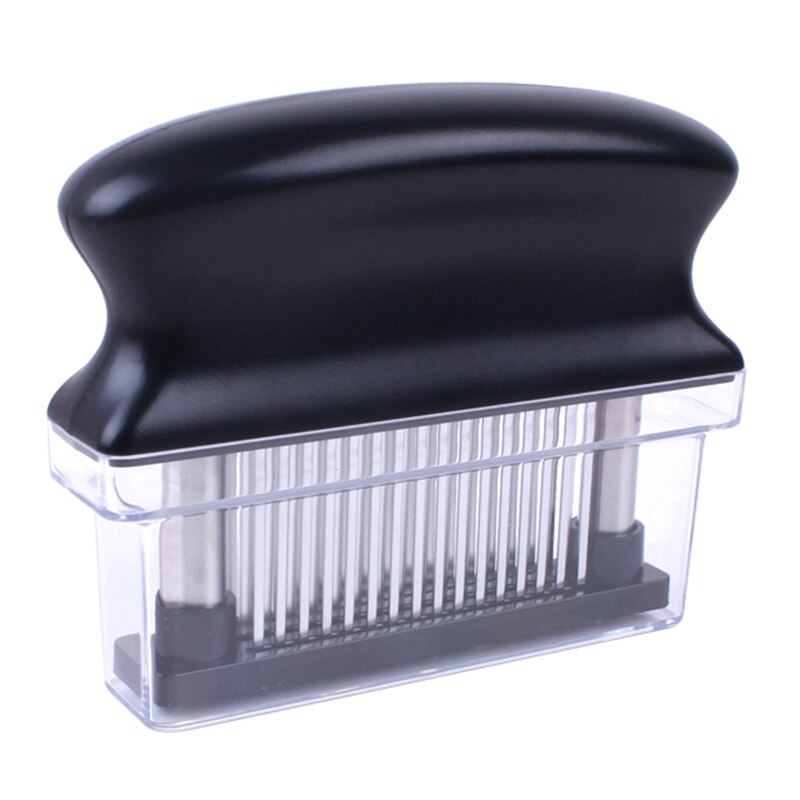 48 Blades Needle Meat Tenderizer Stainless Steel Knife Meat Beaf Steak Mallet Meat Tenderizer Cooking Tools: Black