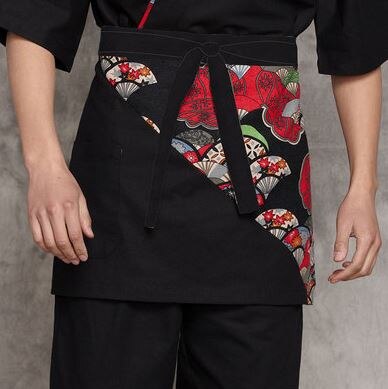 Nowe japońskie styl szef kuchni restauracji fartuchy kawiarnia Dom hotelowy kelner kelnerka kucharz fartuch wysokiej jakości 3 kolory: 3