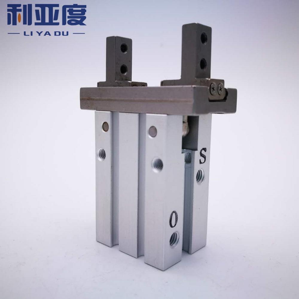 MHZL2-10D SMC type finger air cylinder long stroke parallel open and closed type gas claw pneumatic finger MHZL2-10D1 MHZL2-10D2