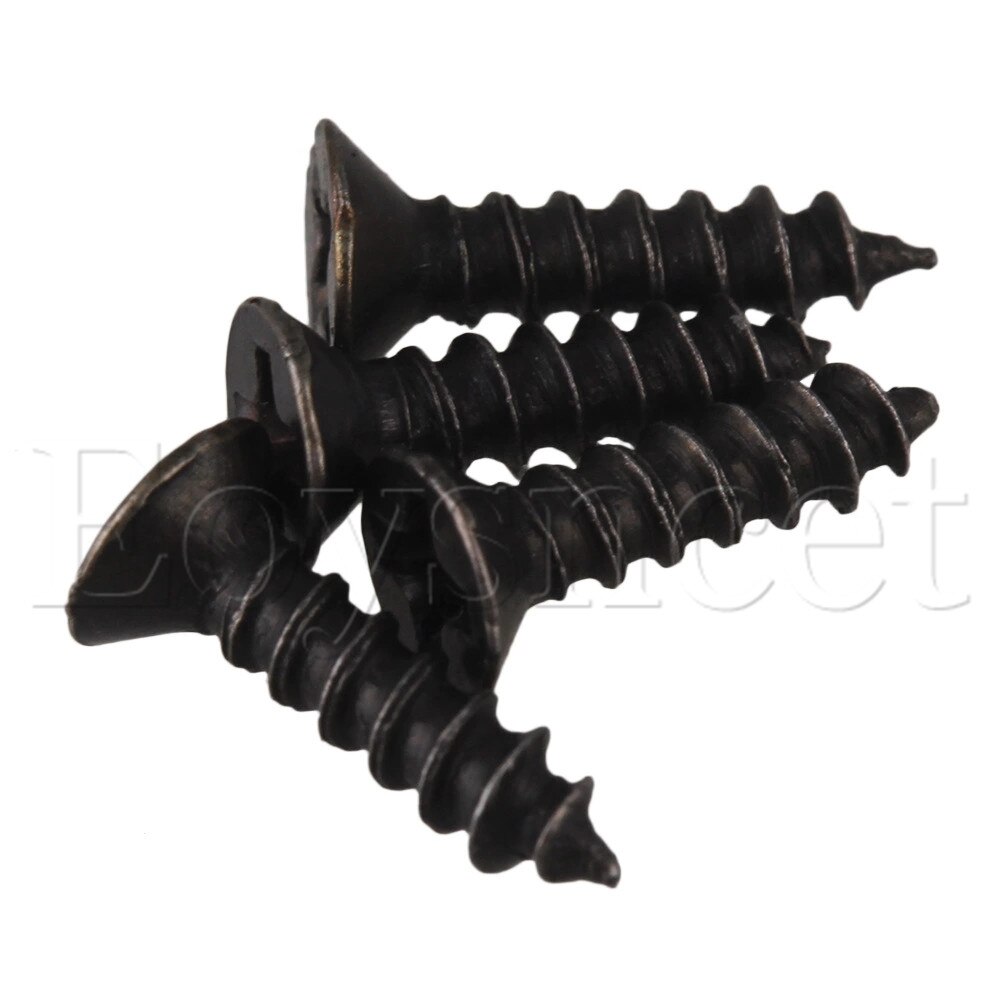 Vis à bois Antique en Bronze de 100g, 8x2mm, tête plate, filetage profond