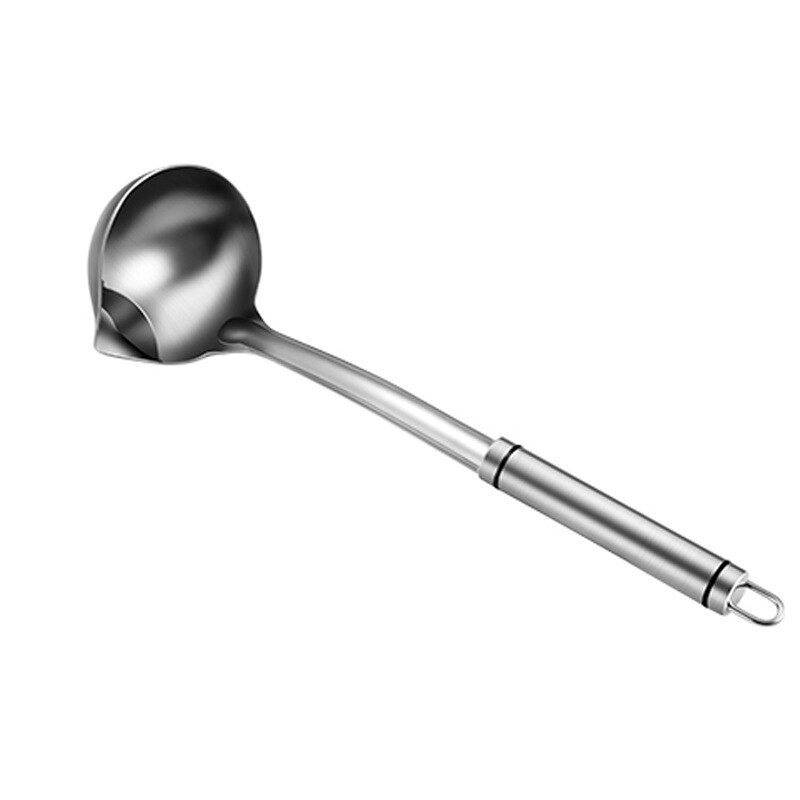 304 Stainless Steel Oil-separating Spoon Household Kitchen Oil Filter Spoon Long-handled Pot Soup Spoon Kitchen Utensils: 304steel double wire
