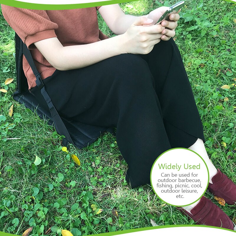 Outdoor Opvouwbare Fauteuil Rugleuning Stoel Draagbare Zachte Vouwen Camping Paniek Vissen Seat Stoel Tuin Reizen Opslag Spijkeren