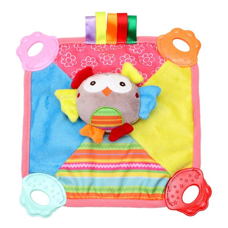 Babyrassel, Handy, Mobiltelefon, weicher beißRing, spielzeug für 0-12 monate alte babys, handtuch, bettglocke, niedliches Ebene-spielzeug für babybett, kinderwagen, montessori-spielzeug: Eule 582