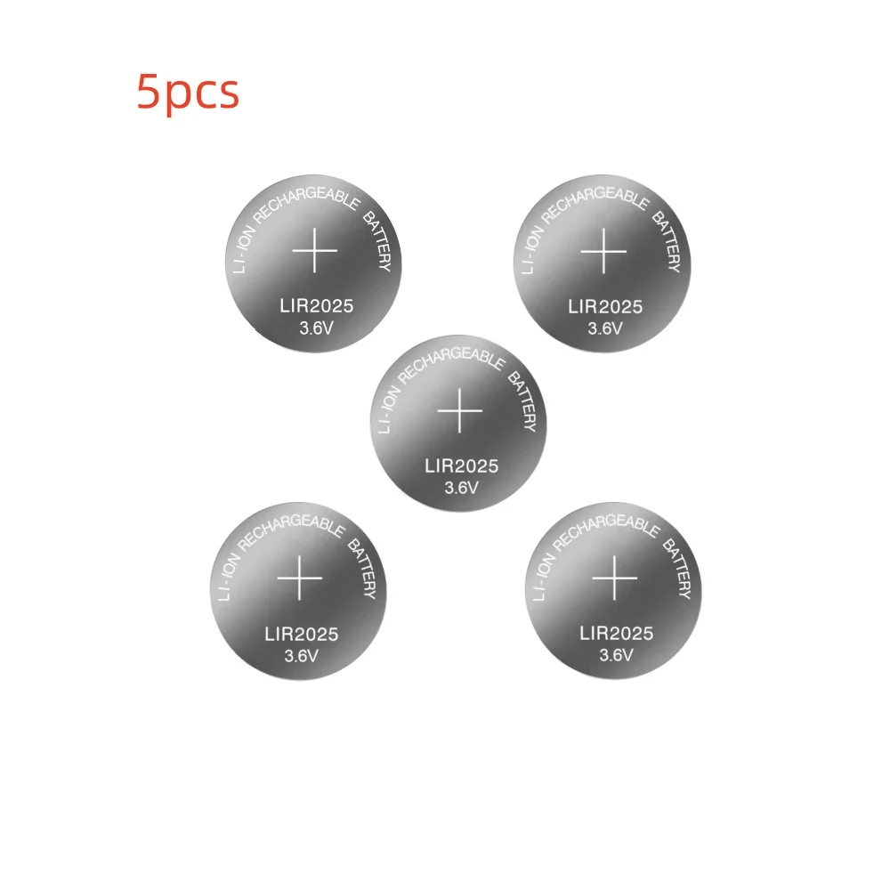 2-10PCS LIR2025 Rechargeable Battery 3.6V Lithium Rechargeable Battery: GRAY