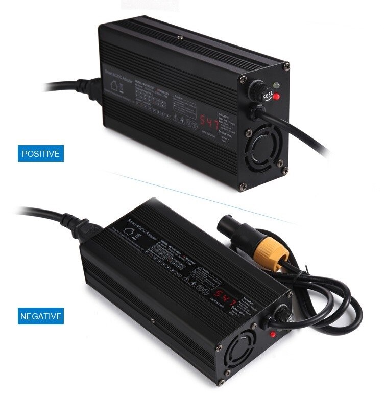 48V 4A e-bike batería de litio charger-54.6V 4Amp 13S Lipo/LiMnO4 cargador de batería de con carcasa de aluminio CE & RohS