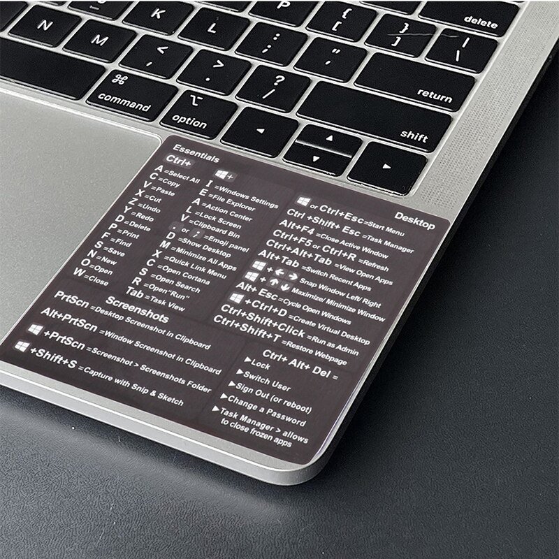Windows PC Reference Keyboard Computer Shortcut Sticker Adhesive Removable Stickers For Quick Reference Keyboard Guide