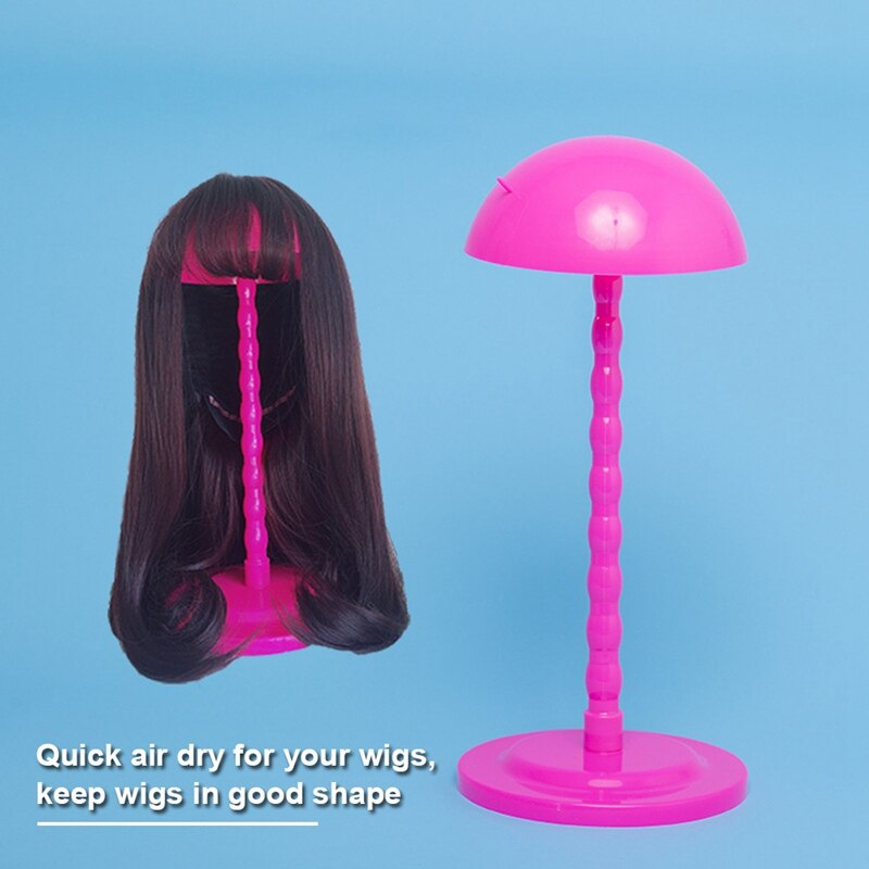 Wig Stands Plastic Hat Display Wig Head Holders Mannequin Head/Stand Portable Wig Stand Use Hat for Styling Drying Display