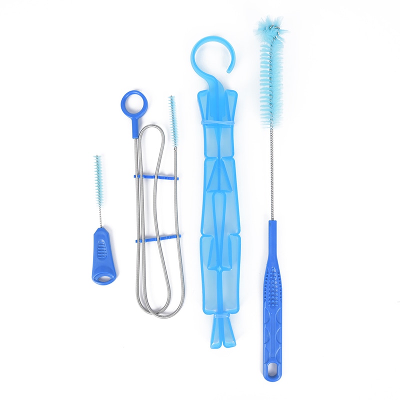 4 em 1 kits de limpeza do tubo da bexiga hidratação água escovas acampamento piquenique saco bexiga água tubo limpeza ao ar livre multi ferramenta quente
