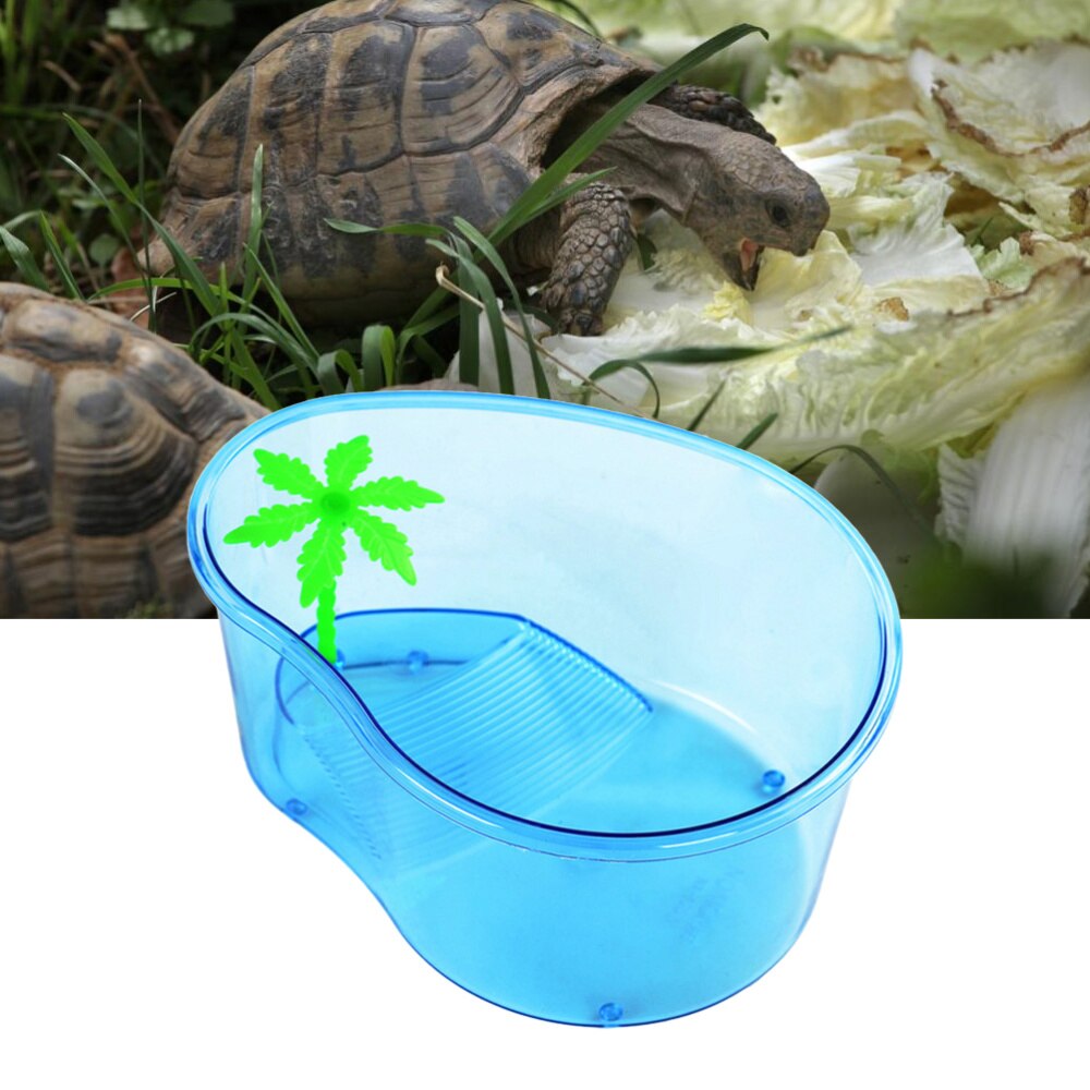 1Pc Schildpad Tank Opening Cover Kweekbak Voeden Houder Met Een Rietje