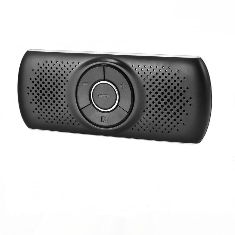 Bluetooth multifunctionele Bluetooth Car Speakerphone Bluetooth handsfree Carkit Ondersteuning SIRI Assistent MP3 Speler Adapter: Silver