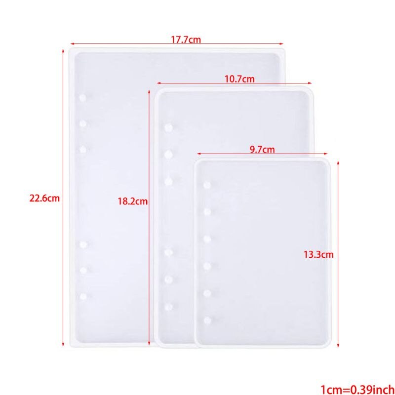 22-Piece Resin Molds for Notebook Cover - Silicone Casting Molds for DIY Jewelry Making